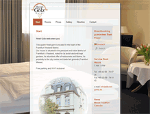 Tablet Screenshot of hotel-goelz.de